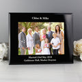 Personalised 5x7 Landscape Black Glass Photo Frame from Heartfelt Gifts