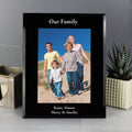 Personalised 5x7 Black Glass Photo Frame from Heartfelt Gifts