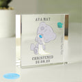 Personalised Tiny Tatty Teddy Christening Crystal Token from Heartfelt Gifts
