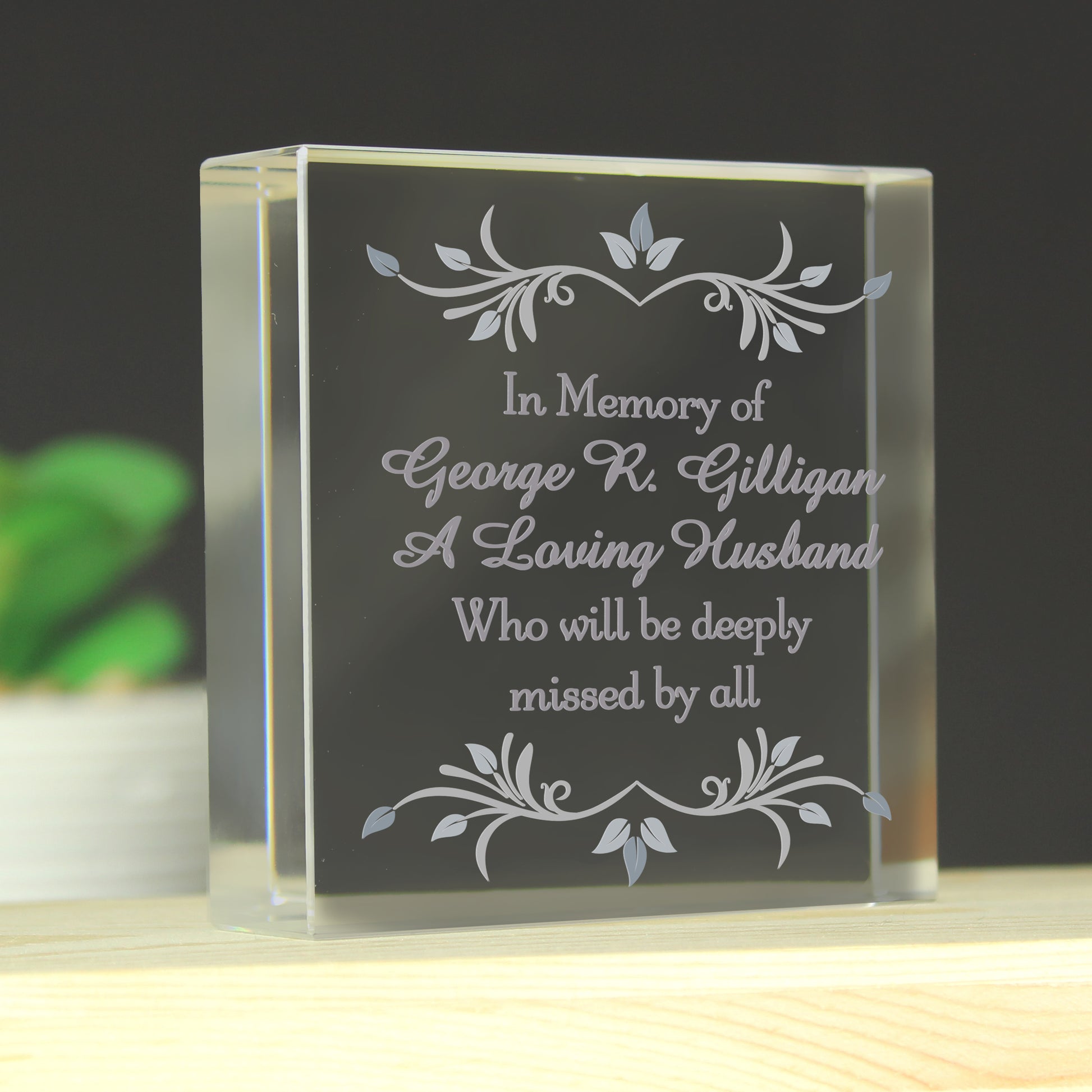 Personalised Sentiments Crystal Token - image 2