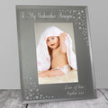 Personalised Any Message 6x4 Diamante Glass Photo Frame from Heartfelt Gifts