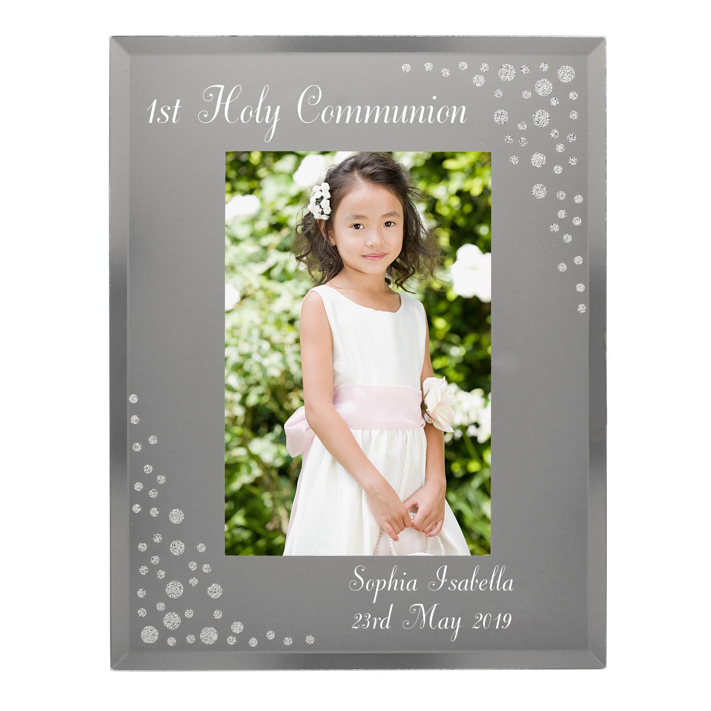 Personalised Any Message 6x4 Diamante Glass Photo Frame - image 8