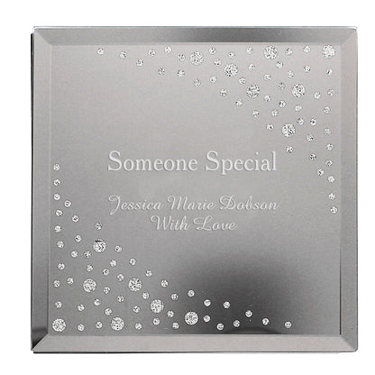 Personalised Diamante Name & Message Glass Trinket Box - image 5