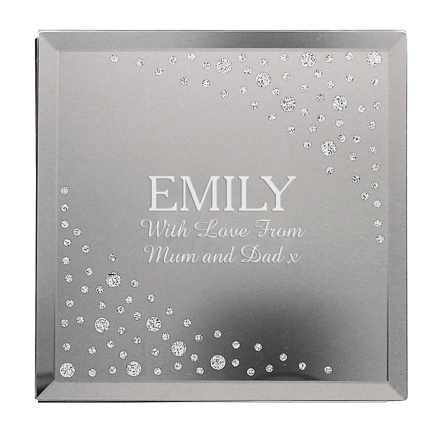 Personalised Diamante Name & Message Glass Trinket Box - image 6