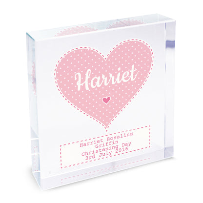 Personalised Stitch & Dot Baby Girl Crystal Token - image 4