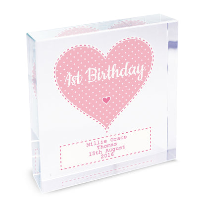 Personalised Stitch & Dot Baby Girl Crystal Token - image 7