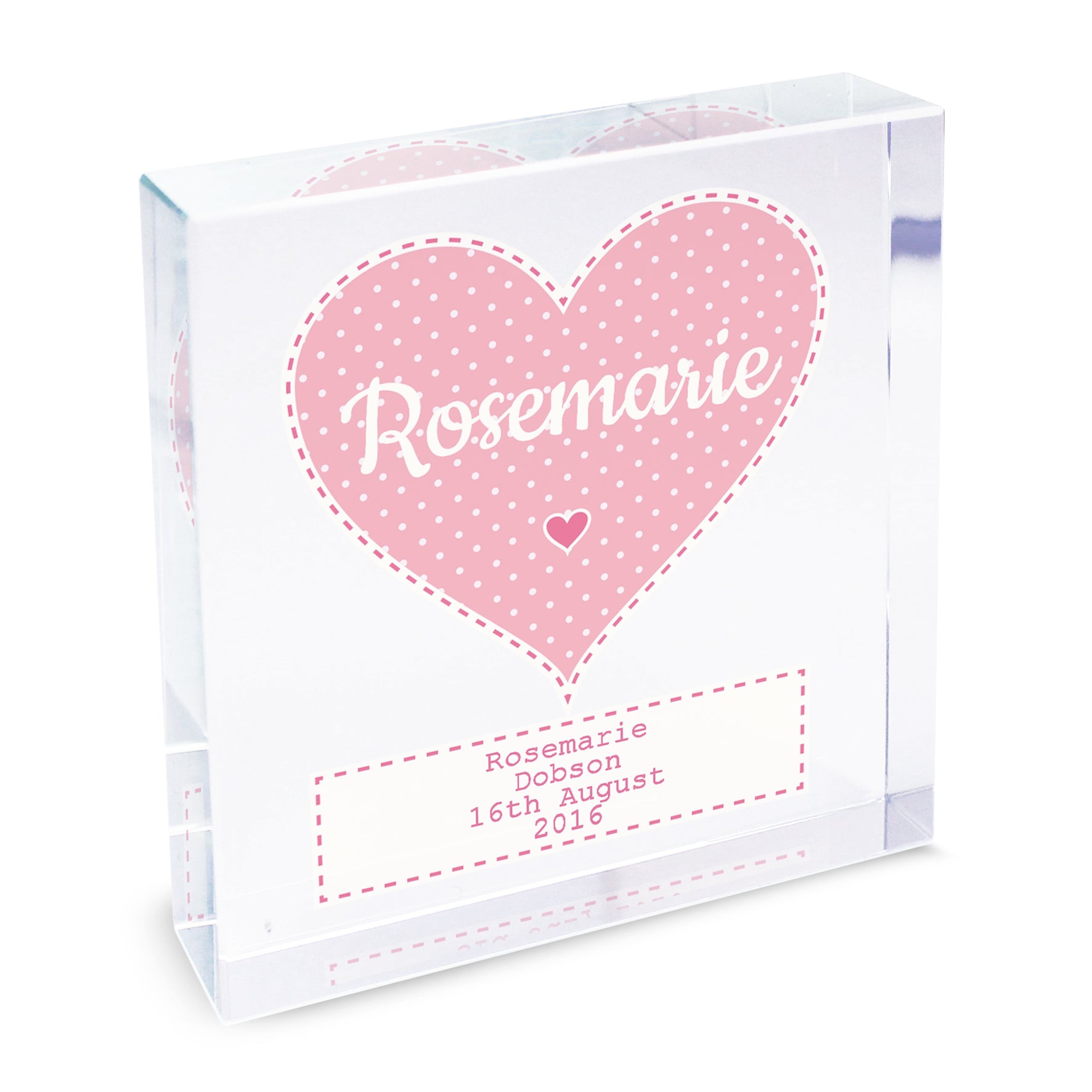Personalised Stitch & Dot Baby Girl Crystal Token - image 8