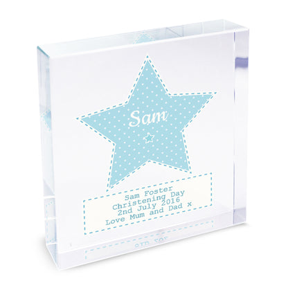 Personalised Stitch & Dot Baby Boy Crystal Token - image 9