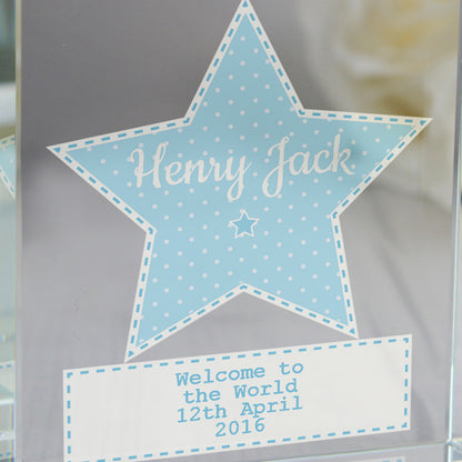 Personalised Stitch & Dot Baby Boy Crystal Token - image 10