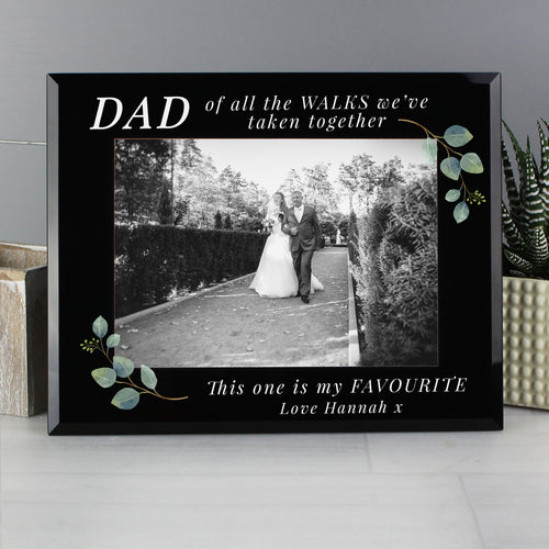 Personalised 'Of All The Walks' 5x7 Glass Wedding Frame from Heartfelt Gifts