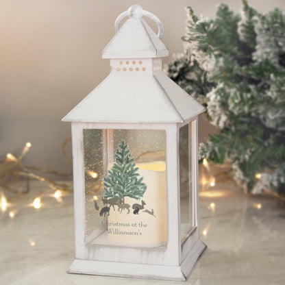 Personalised A Winter's Night White Lantern from Heartfelt Gifts