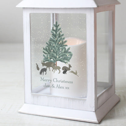 Personalised A Winter's Night White Lantern - image 3