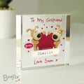 Personalised Boofle Shared Heart Crystal Token from Heartfelt Gifts