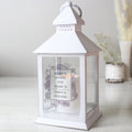 Personalised Soft Watercolour White Lantern from Heartfelt Gifts