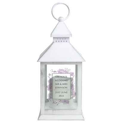 Personalised Soft Watercolour White Lantern - image 5