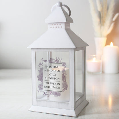 Personalised Soft Watercolour White Lantern - image 7