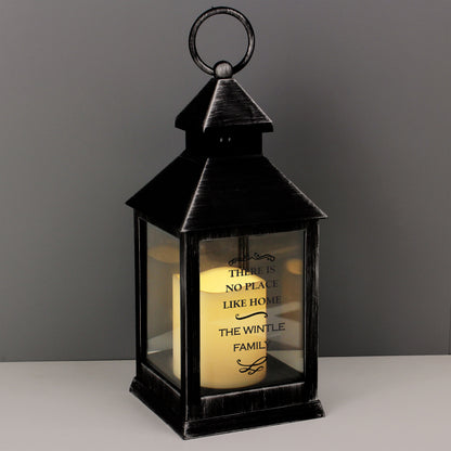 Personalised Antique Scroll Rustic Black Lantern - image 6