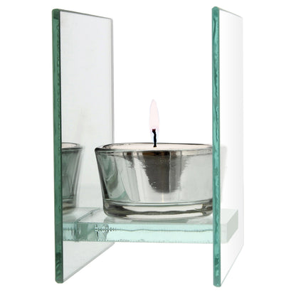 Personalised Soft Watercolour Mirrored Glass Tea Light Candle Holder - image 5