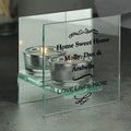 Personalised Antique Scroll Mirrored Glass Tea Light Candle Holder from Heartfelt Gifts