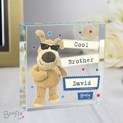 Personalised Boofle Stars Crystal Token from Heartfelt Gifts