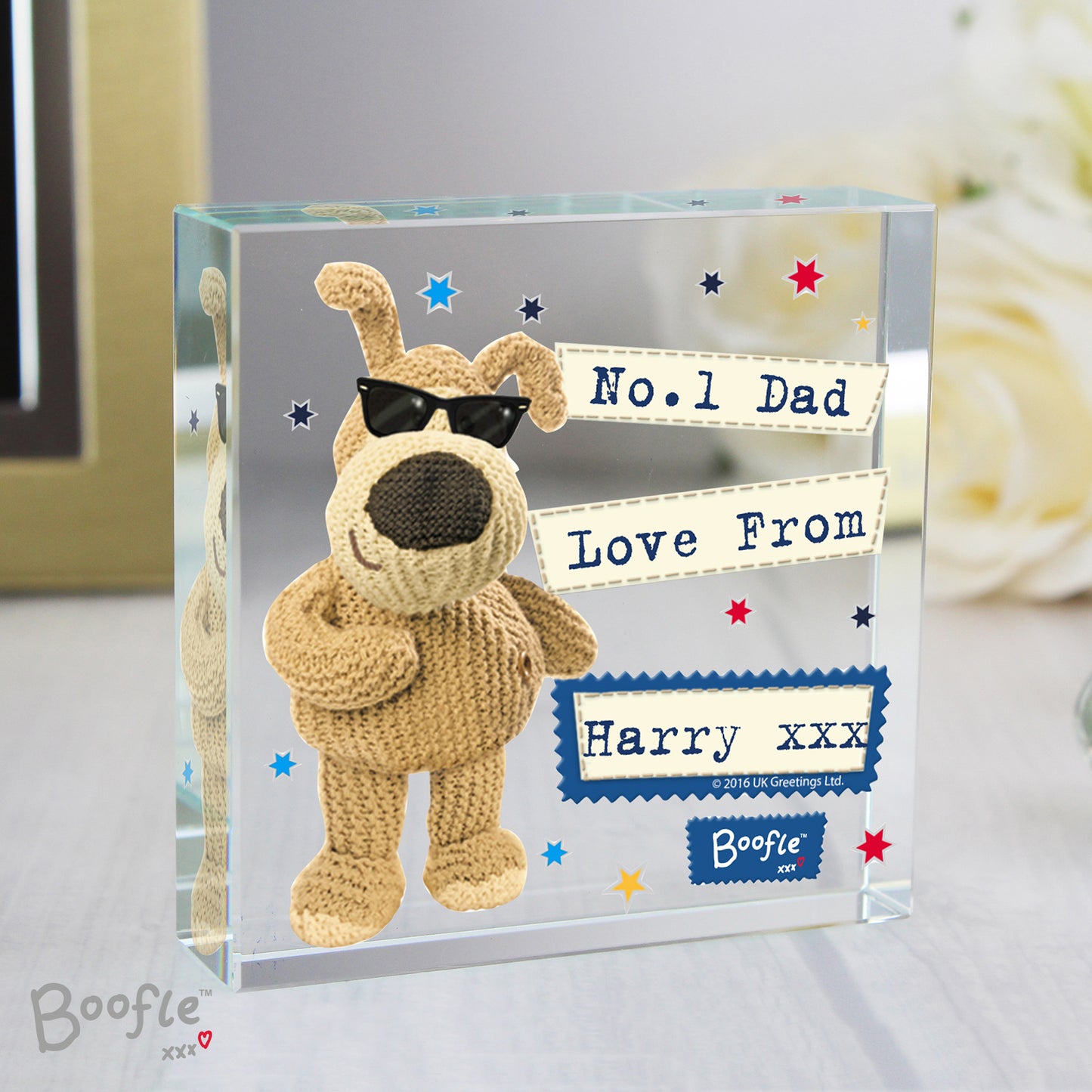 Personalised Boofle Stars Crystal Token - image 3
