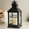 Personalised In Loving Memory Rustic Black Lantern