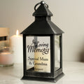Personalised In Loving Memory Rustic Black Lantern from Heartfelt Gifts