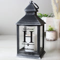 Personalised Initial Rustic Black Lantern from Heartfelt Gifts