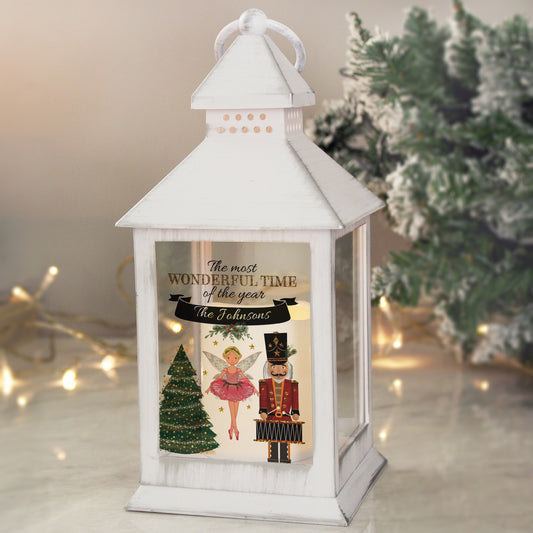 Personalised Nutcracker White Lantern from Heartfelt Gifts