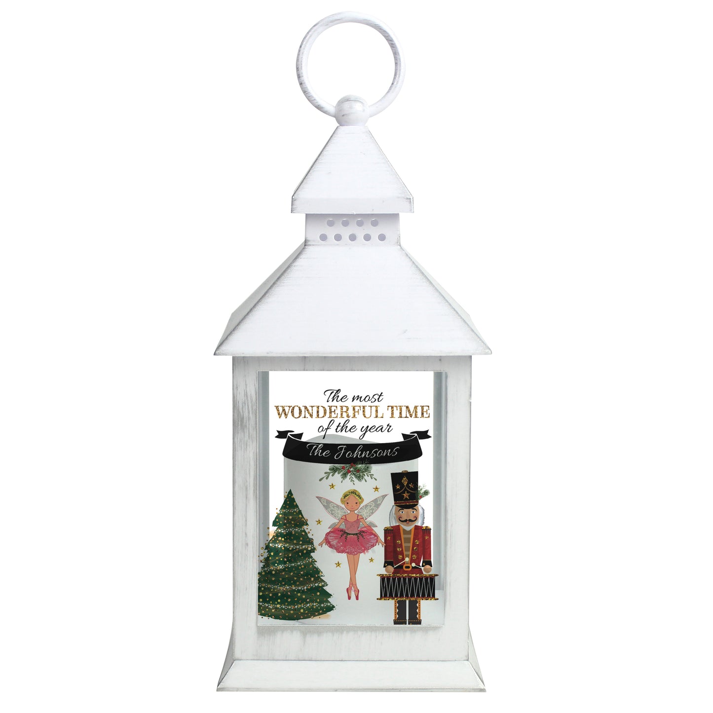 Personalised Nutcracker White Lantern - image 5