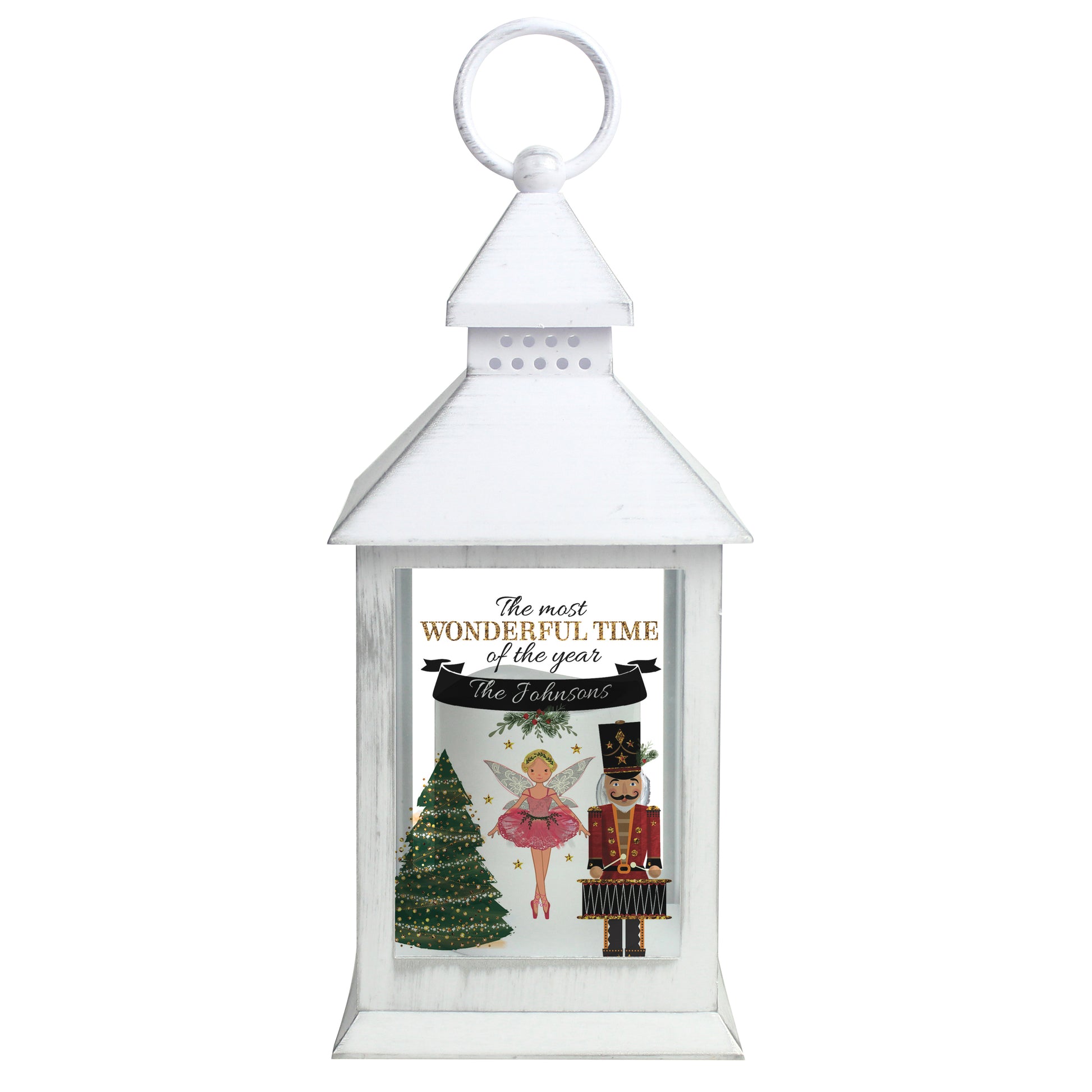 Personalised Nutcracker White Lantern - image 5