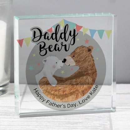 Personalised Daddy Bear Crystal Token - image 3