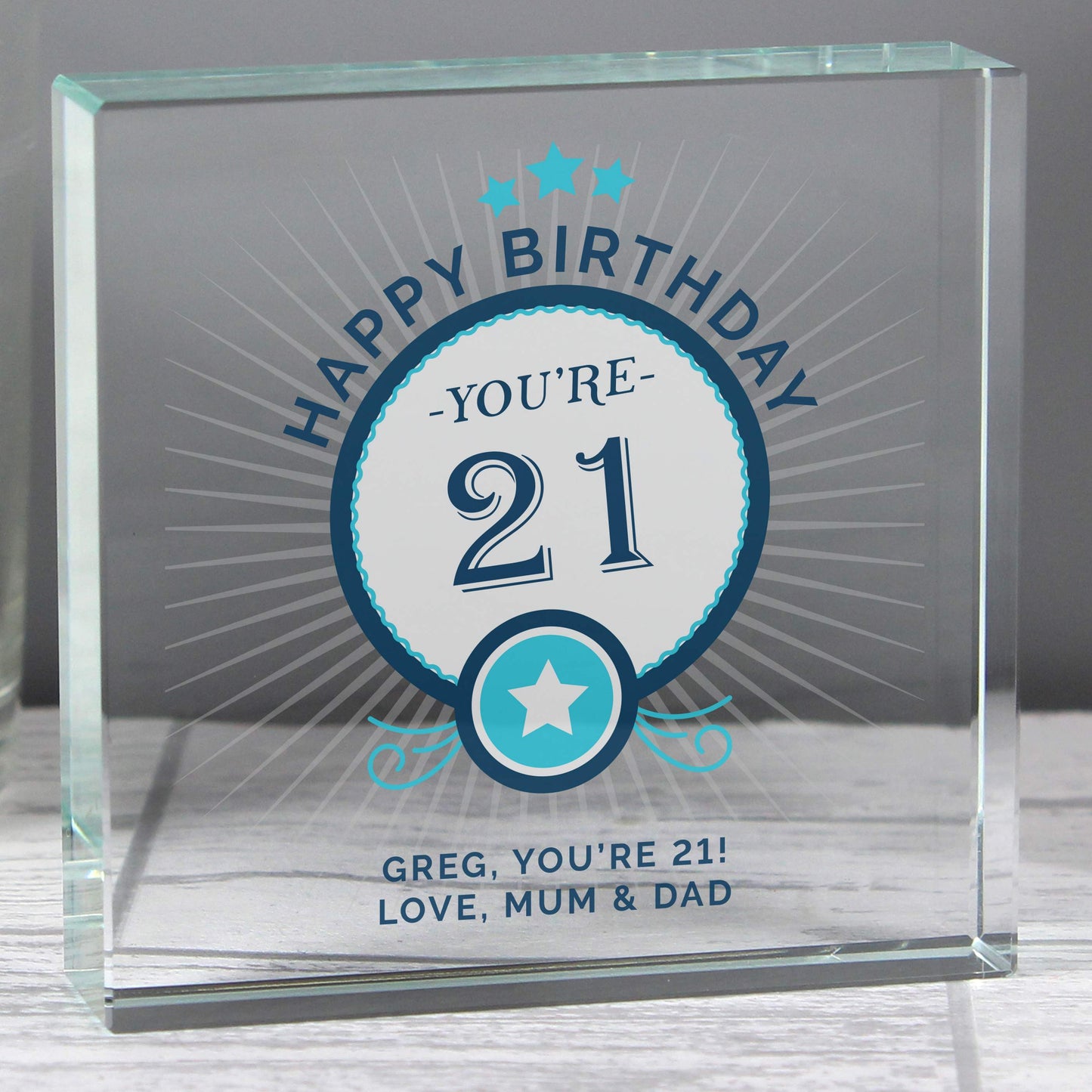 Personalised Birthday Crystal Token - image 4