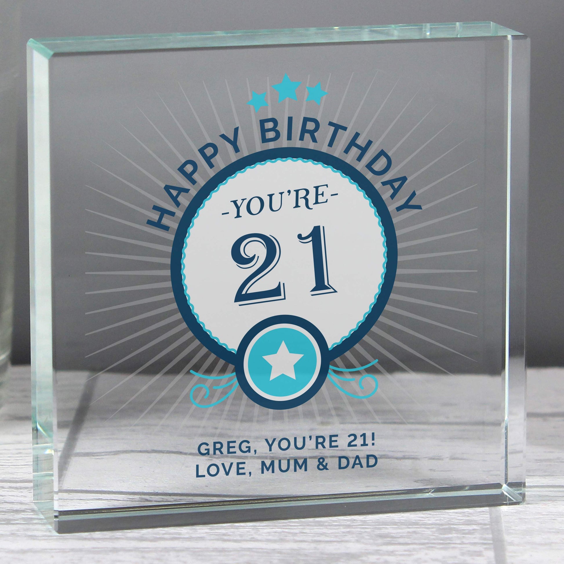 Personalised Birthday Crystal Token - image 4