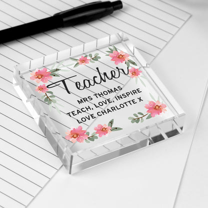 Personalised Floral Sentimental  Crystal Token - image 5