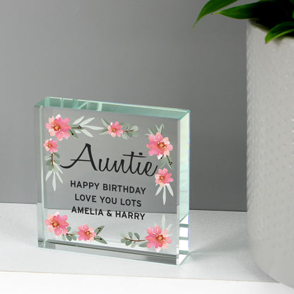 Personalised Floral Sentimental  Crystal Token - image 8