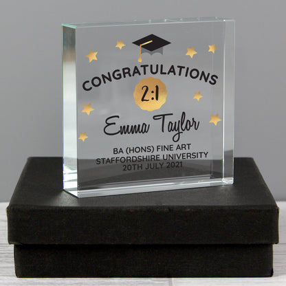 Personalised Congratulations Graduation Crystal Token - image 4