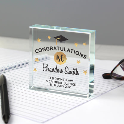 Personalised Congratulations Graduation Crystal Token - image 6