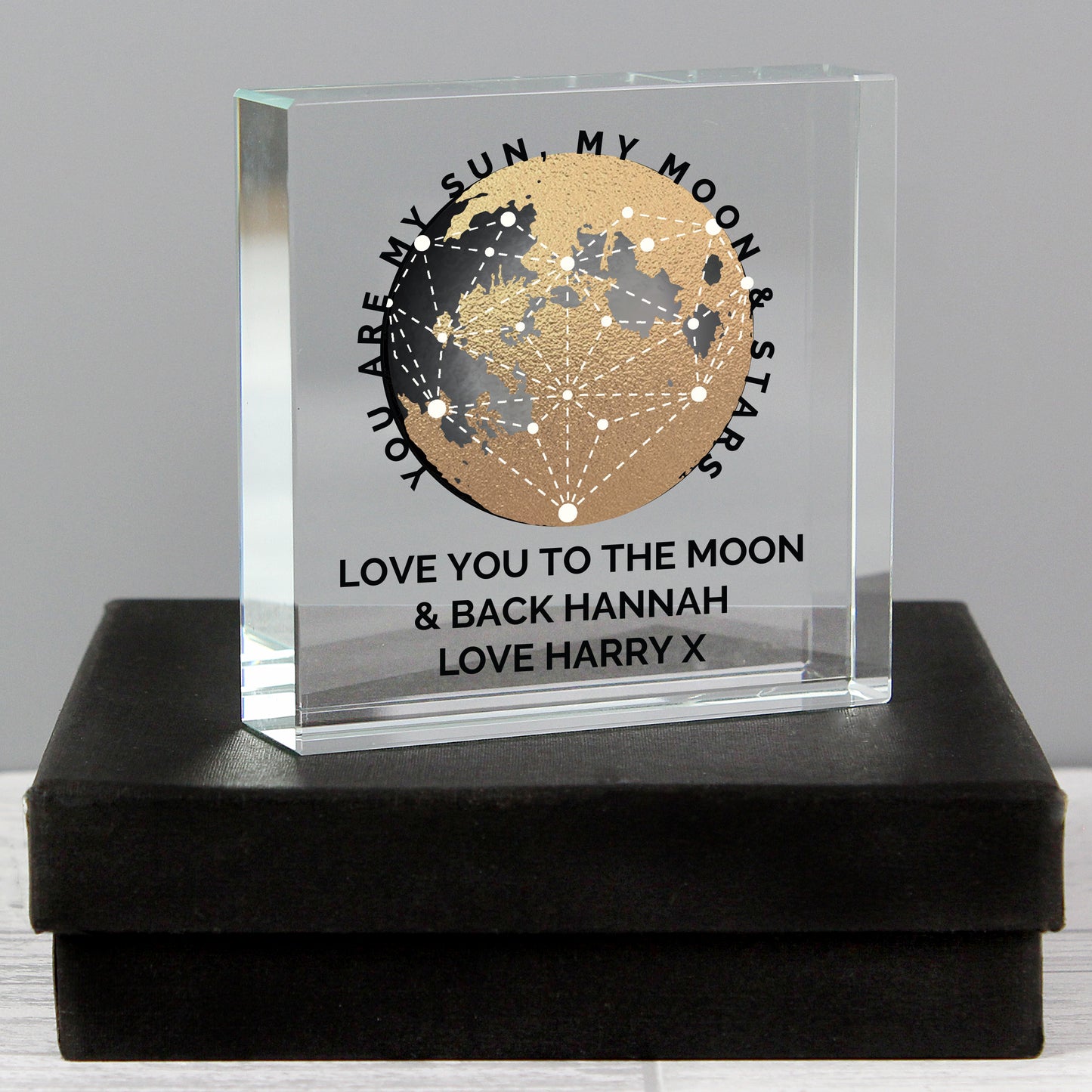 Personalised You Are My Sun My Moon Crystal Token - image 3