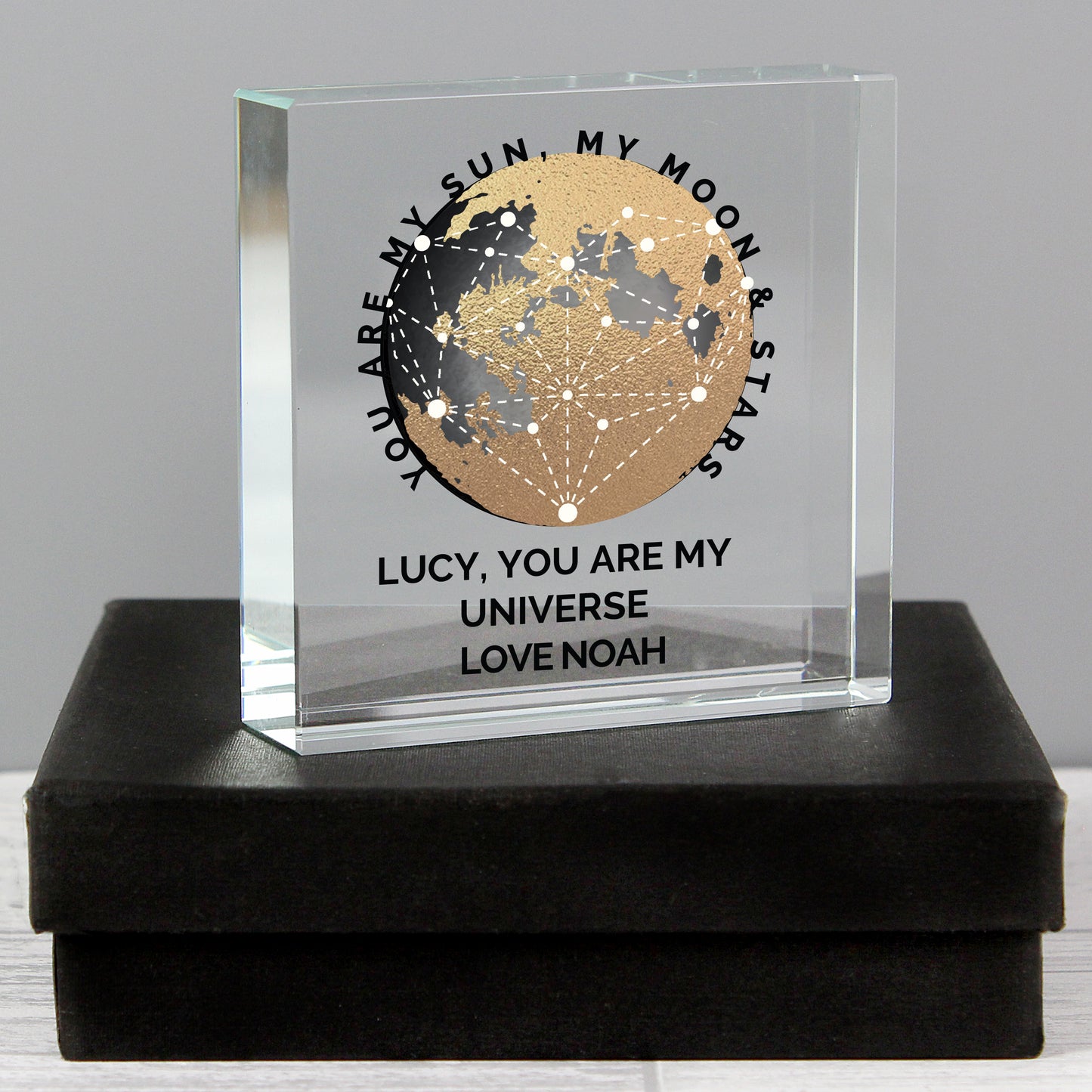 Personalised You Are My Sun My Moon Crystal Token - image 4