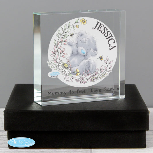Personalised Me to You Bees Crystal Token from Heartfelt Gifts
