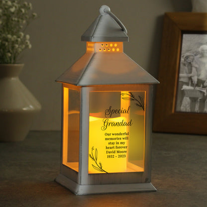 Personalised Memorial White Lantern - image 11