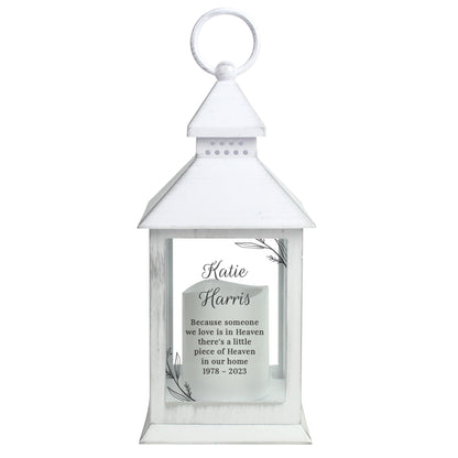 Personalised Memorial White Lantern - image 7