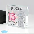 Personalised Me To You Sparkle & Shine Birthday Crystal Token from Heartfelt Gifts
