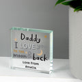 Personalised To the Moon and Back Crystal Token from Heartfelt Gifts