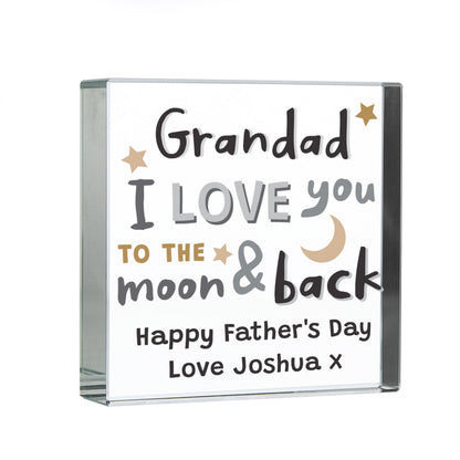 Personalised To the Moon and Back Crystal Token - image 2