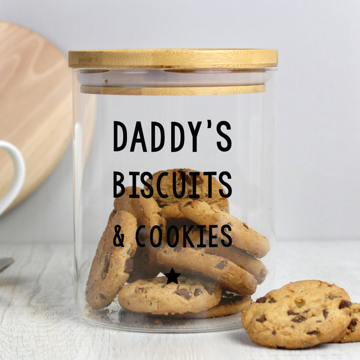 Personalised Free Text Glass Jar with Bamboo Lid - image 5