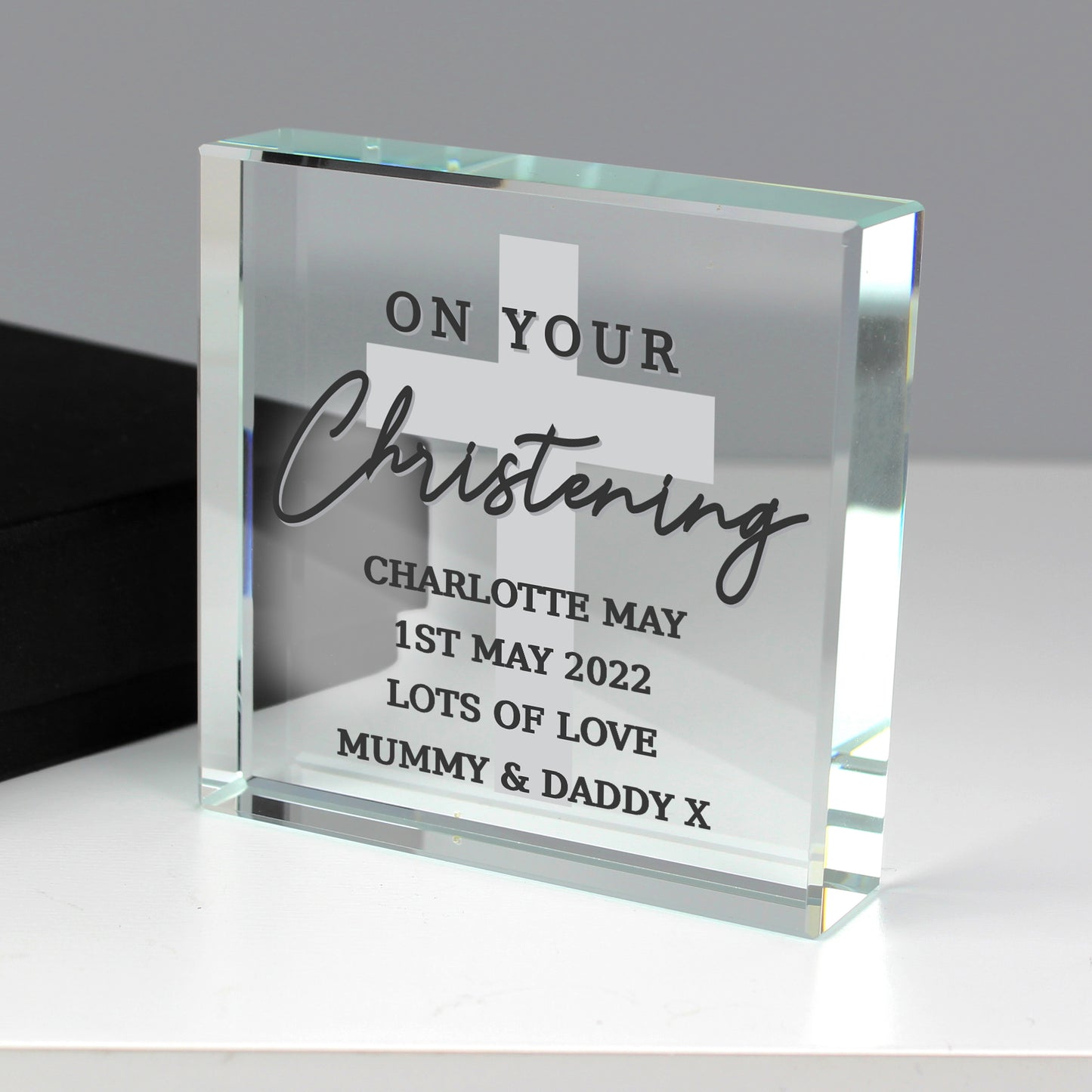 Personalised On Your Christening Crystal Token - image 2