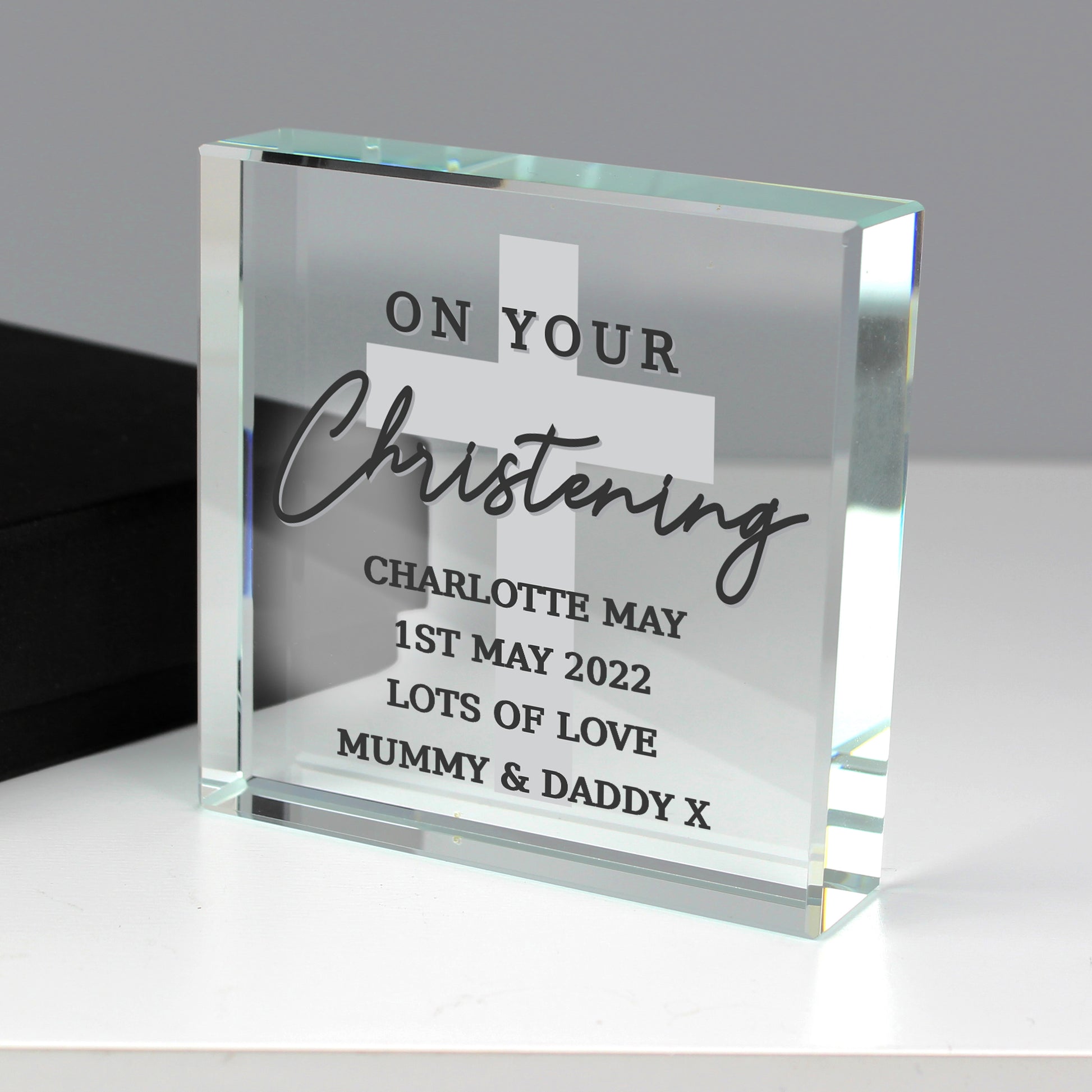 Personalised On Your Christening Crystal Token - image 2
