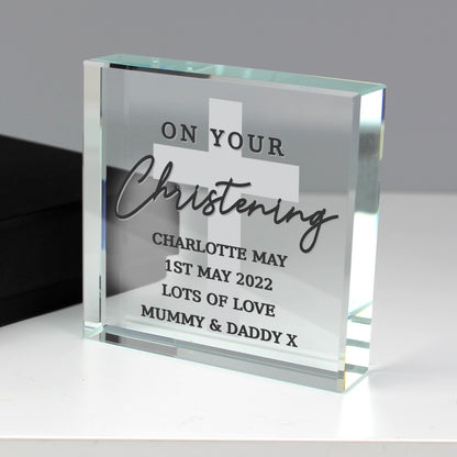 Personalised On Your Christening Crystal Token - image 2